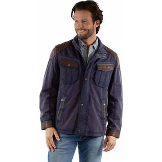 Mænds jakke m/lærred