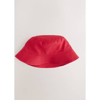 Next Red 100% Cotton Canvas Bucket Hat (3mths-16yrs)