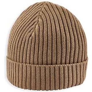 Mamas & Papas Mamas & Papas Stripe Knit Brown Beanie Hat