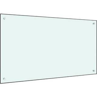 Stænkplade Hærdet Glas - 1 / Hvid / 100 x 60 cm
