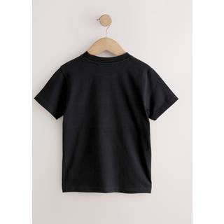 Next Black/Neutral Colourblock Short Sleeve T-Shirt (3-16yrs)