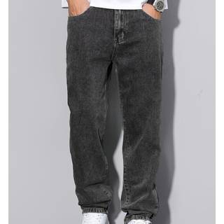 TEMU Men's Jeans - Non-stretchy Straight-, Machine Washable Pants For Everyday & Formal Wear - Classic Streetwear Style Jeans For Men, Versatile Wardrobe, , Durable Fabric, Urban Fashion