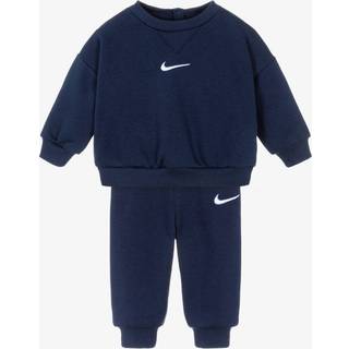 Nike Nike Blue Infant Essential Fleece Crew Tracksuit