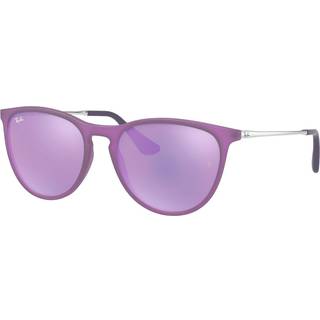 Ray - Ban Børn RJ9060S JUNIOR ERIKA 70084V Solbriller Injiceret Violet Grå Pantos Normal