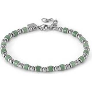 Nomination Instinct Style Sea Edition Green Aventurine Beaded Bracelet - Silver - 18cm