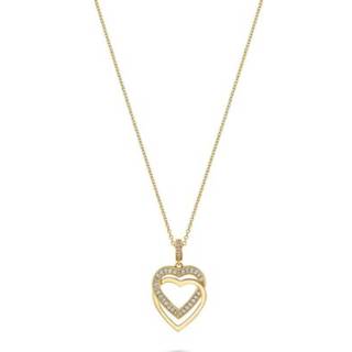 Jette 88336071 Damen-Kette Herz Swing Heart Silber vergoldet