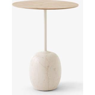 &Tradition - Lato Table LN8, Round 40 cm, Oak/Light - Små borde og sideborde - Luca Nichetto - Beige - MDF/Metal/Træ