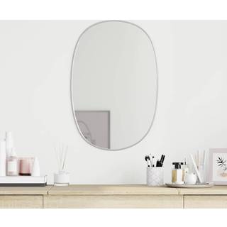 vægspejl 60x40 cm sølvfarvet