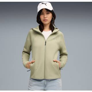 PUMA Evostripe Full-Zip Hoodie Women, Clothing, Lux Army, L - Lux Army - L