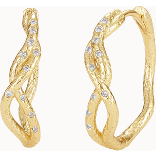 Fang Earrings - Forgyldt