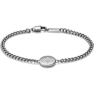 Unity | Sølvfarvet Rustfrit Stål Davidsstjerne Armbånd