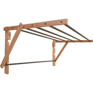Vægmonteret tørrestativ - Træ og stål - Bredde 85 cm