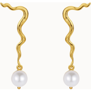 Peony Earrings - Forgyldt