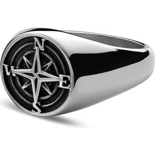 Atlas | Rustfrit Stål Kompas Signetring