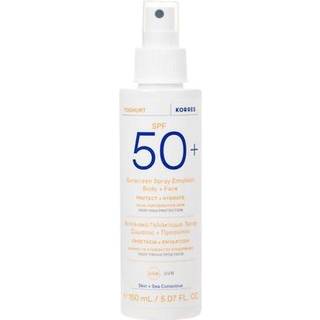 Korres Pleje SolplejeYoghurt solspray-emulsion til ansigt og krop SPF50+. 150 ml (1.080,00 kr / 1 l) - 150 ml