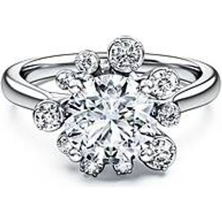 Galaxy Ring, Im Labor gezüchtete Diamanten 2 ct tw, Runde Form, 18K Weißgold