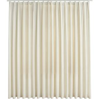 Mørklægningsgardin Med Kroge 290 X 245 Cm Fløjl - Creme