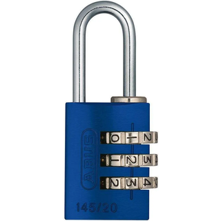 ABUS Abus hængelås m/kode 145/20 Blå