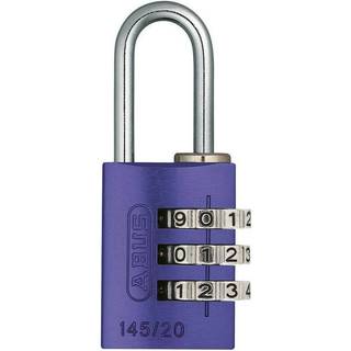 ABUS Abus hængelås m/kode 145/20 Lilla