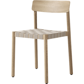 &Tradition Betty TK1 stol eg, naturflettet lærredssæde