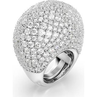 Sublima Cocktailring, Groß, Weiß, Rhodiniert