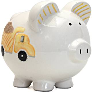 Barn til at v?rne om keramisk piggy bank til drenge grave dump truck