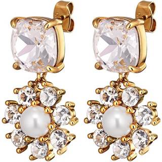 DYRBERG/KERN POPPY ØRERING 460502 (Gold, Crystal, ONESIZE)