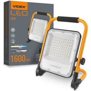 FLOOD EMEKA LED Opladelig Projektør 50W Neutral Hvid. - Dæmpbar : 3-step, Kulør : Neutral