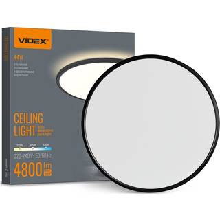 Loftlampe 44W - CCT justerbar, 220V, sort, spænding 230V, lysstyrke 4800, forbrug 44 - Kulør : Neutral