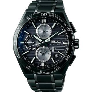 Seiko SSH179J1 Astron GPS Solar Herrenuhr Chronograph Titan/Schwarz