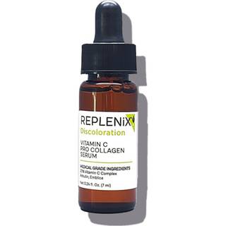 Replenix Vitamin C Pro Collagen Serum Brightening Anti-Aging Ansigtsbehandling med medicinske antioxidanter til misfarvning af huden (0,24 fl oz)