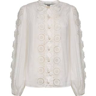 Zimmermann Lucky embroidered cotton blouse - white - L