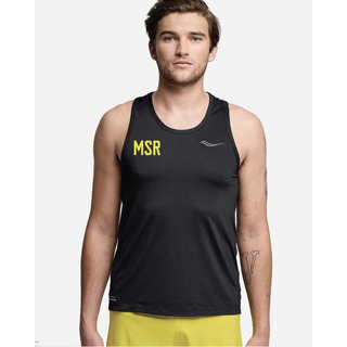 Saucony Men's Stopwatch Singlet Black, XL