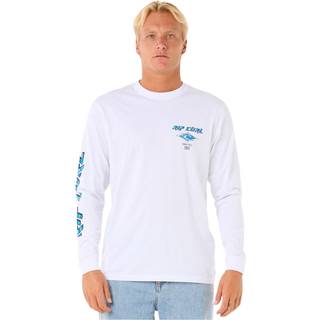 Rip Curl Fade Out Icon Langærmet t-shirt - XS - white