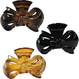 3 stk mellemstore hrkloclips 3,15 tommer skridsikkert hr Strk fangst plastikspnder 3 farvekbehrklemmer Clip Up og hestehale Hold Fashion St