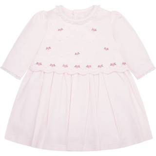 Emile Et Rose Emile Et Rose Pink Kamelia Dress With Embroidered Overyoke & Lace Trim