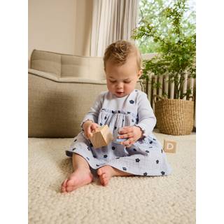 Next Blue/Green Flower Baby Jersey Dresses 2 Pack (0mths-2yrs) - 56cm (Up to 1 Month)