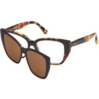 Max Mara Kvinde MM5212 052 Optiske stel Acetat Havana Rund Normal