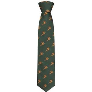 Hoggs of Fife - 100% Silk Woven Tie Pheasants Gaveæske Grøn One Size Ribejagtogfikseri.dk