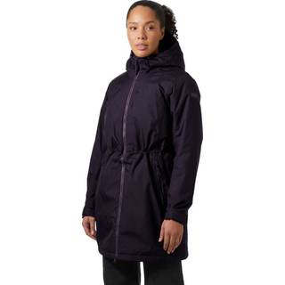 Helly Hansen W Aden Insulated Regnjakke Black Grape S
