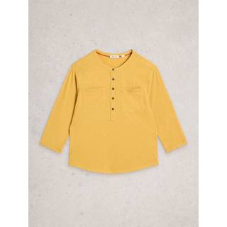White Stuff White Stuff Yellow Beth 3/4 Sleeve Shirt - 52