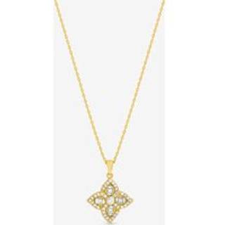 Jon Richard Jon Richard Gold Tone Crystal Clover Necklace