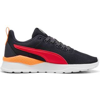 PUMA Anzarun Lite Youth Trainers, Shoes, Navy/Red/Orange Glo, 37