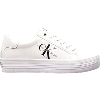 Leather Platform Trainers - Calvin Klein - White - Women - EU 37 - White - EU 37