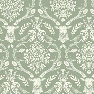 Arthouse Wallpaper Stag Damask 923706