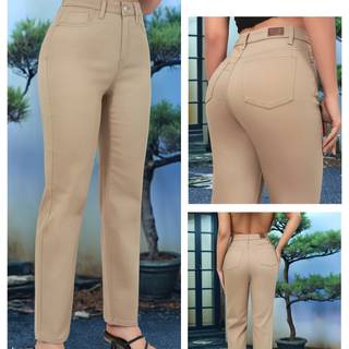 TEMU Women's Khaki Straight Leg Pants Elegant Style
