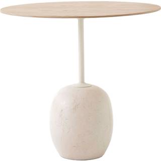 &Tradition - Lato Table LN9, Oval 40x50 cm, Oak/Light, - Små borde og sideborde - Luca Nichetto - Beige - MDF/Metal/Træ