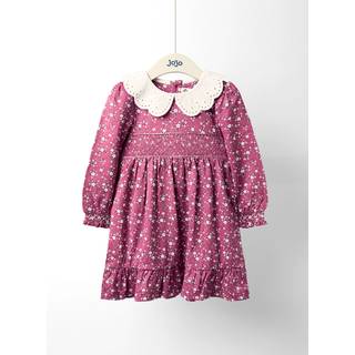 Jojo Maman Bébé JoJo Maman Bébé Jerseykjole med Broderi-krave - 8086cm
