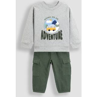 Jojo Maman Bébé JoJo Maman Bébé 2-Piece Sweatshirt & Cargobukser Sæt