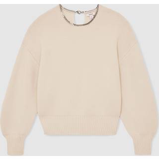 Reiss Reiss Nadia Wool-Blend Necklace-Trim Jumper with Cashmere